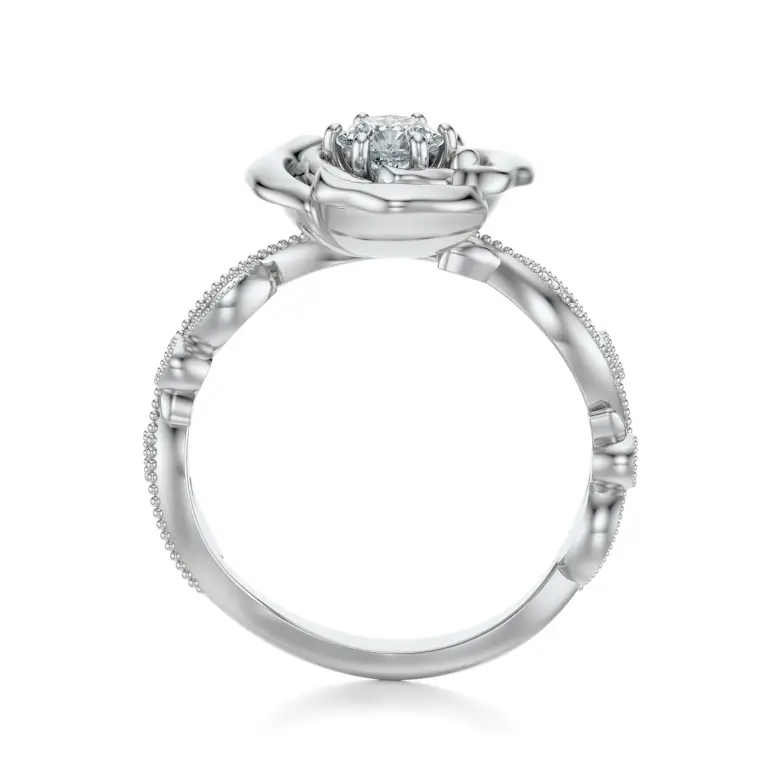 Pierścionek białe złoto z diamentami AJPZ_145